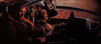 Deckard and Gaf in Spinner