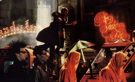 Deckard chasing Zhora