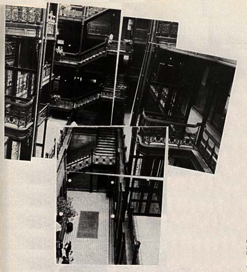 Composite shot of the Bradbury staircase