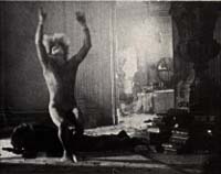 Pris doing a backflip