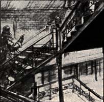 Sketch of the staircase